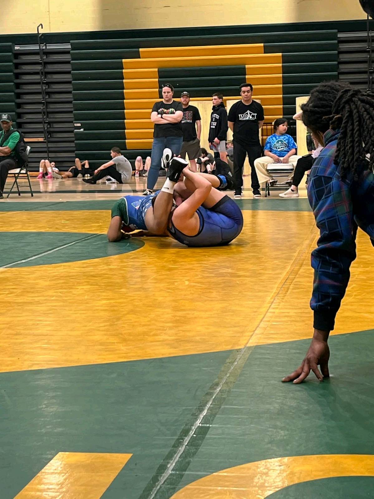 CWA athlete in a live match